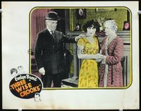 4c860 THREE WISE CROOKS movie lobby card '25 image of pretty Evelyn Brent!