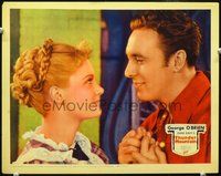 4c862 THUNDER MOUNTAIN movie lobby card '35 romantic close-up of George O'Brien & Barbara Fritchie!