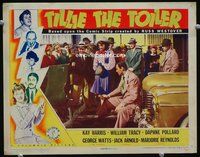 4c865 TILLIE THE TOILER lobby card '41 based on Russ Westover comic strip, image of old car wreck!