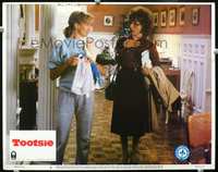 4c875 TOOTSIE movie lobby card #5 '82 great image of Dustin Hoffman in drag w/Jessica Lange!