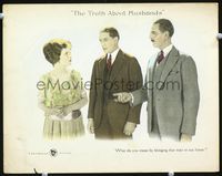 4c886 TRUTH ABOUT HUSBANDS LC '20 cool image of early silent stars Anna Lehr, & Holmes Herbert!