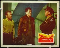 4c892 TWELVE O'CLOCK HIGH LC #7 '50 officers Gregory Peck & Gary Merrill look at Dean Jagger!