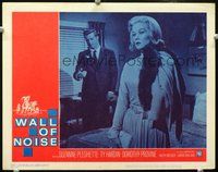 4c936 WALL OF NOISE movie lobby card #3 '63 Dorothy Provine, Ty Hardin, horse racing!