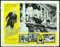 4c942 WE SHALL RETURN movie lobby card #8 '63 downfall of Castro's Cuba, Ceasar Romero, wild images!