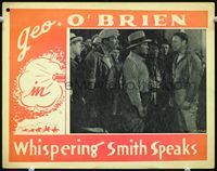 4c962 WHISPERING SMITH SPEAKS movie lobby card R40s George O'Brien