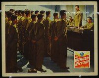 4c976 WINGED VICTORY movie lobby card '44 Judy Holliday, great image of raw recruits being briefed!