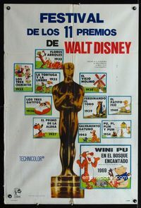4e097 WALT DISNEY'S CARNIVAL OF HITS Argentinean '70s 11 cartoons that won Academy Awards + Oscar!
