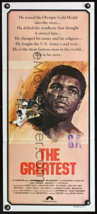 4d618 GREATEST Australian daybill '77 cool art of heavyweight boxing champ Muhammad Ali by Bubu!