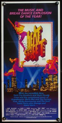 4d449 BEAT STREET Australian daybill poster '84 Rae Dawn Chong in the hip-hop break dance explosion!