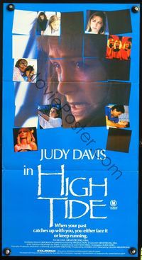 4d638 HIGH TIDE Australian daybill poster '87 dramatic close-up of Judy Davis, Gillian Armstrong!