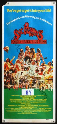 4d857 SGT. PEPPER'S LONELY HEARTS CLUB BAND Aust daybill '78 George Burns, Bee Gees, the Beatles!
