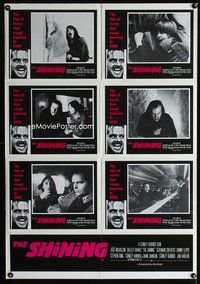 4d397 SHINING Aust LC poster '80 Stephen King, Stanley Kubrick, great images of Jack Nicholson!