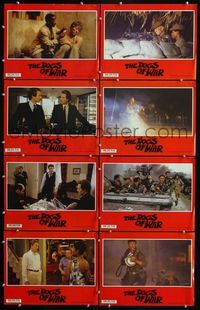 4e213 DOGS OF WAR 8 Aust movie lobby cards '81 Christopher Walken, Tom Berenger!