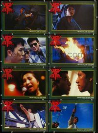4e247 HIGH VOLTAGE 8 Hong Kong movie lobby cards '95 cool images of kung-fu cop Donnie Yen!