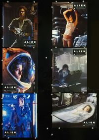 4e785 ALIEN 6 French LCs '79 Ridley Scott sci-fi monster classic, cool images of Sigourney Weaver!