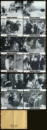 4e681 AMERICA AMERICA 12 French movie lobby cards '64 Elia Kazan's immigrant biography of his uncle!