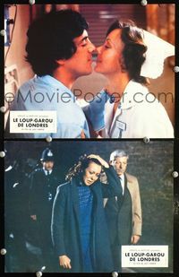 4e858 AMERICAN WEREWOLF IN LONDON 2 French LCs '81 John Landis, two cool images of Jenny Agutter!