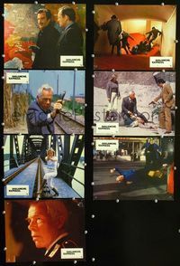 4e771 AVALANCHE EXPRESS 7 French movie lobby cards '79 cool images of Lee Marvin!