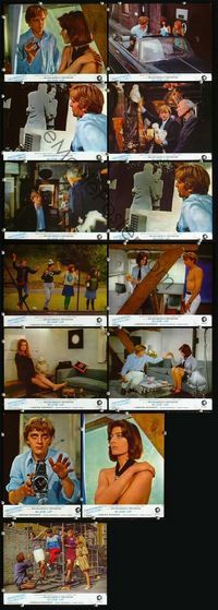 4e677 BLOWUP 13 French lobby cards '67 Michelangelo Antonioni, David Hemmings & sexy model Verushka!