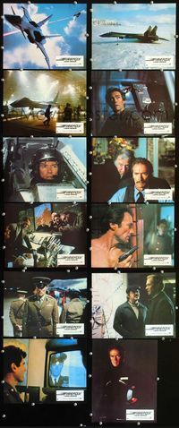 4e690 FIREFOX 12 French movie lobby cards '82 cool action images from Clint Eastwood thriller!