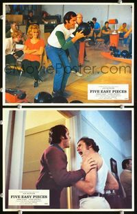 4e865 FIVE EASY PIECES 2 French LCs '70 great images of Jack Nicholson, directed by Bob Rafelson!