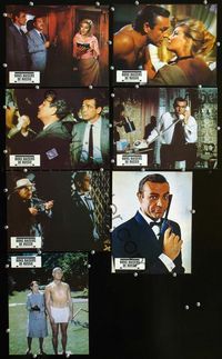 4e777 FROM RUSSIA WITH LOVE 7 French lobby cards R70s cool images of Sean Connery as James Bond!