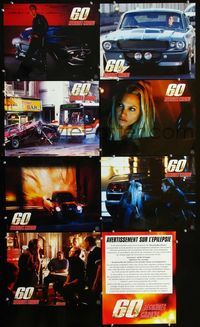 4e751 GONE IN 60 SECONDS 8 French movie lobby cards '00 cool images of Nicolas Cage, Angelina Jolie!