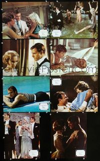 4e752 GREAT GATSBY 8 French movie lobby cards '74 romantic images of Robert Redford & Mia Farrow!