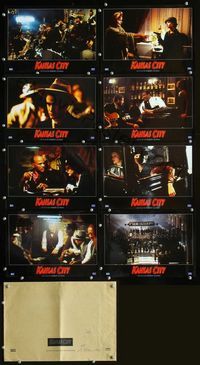4e754 KANSAS CITY 8 French movie lobby cards '96 Robert Altman, Jennifer Jason Leigh!