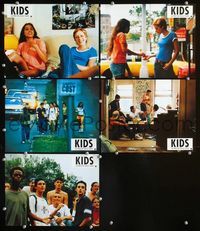 4e822 KIDS 5 French movie lobby cards '95 Larry Clark, teens & AIDS, young Rosario Dawson!