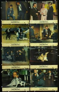4e399 MADIGAN 18 German lobby cards '68 Don Siegel, Richard Widmark & Henry Fonda action images!