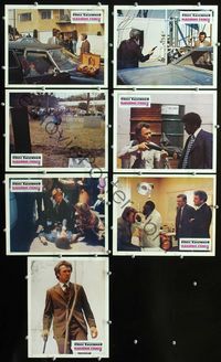 4e795 MAGNUM FORCE 6 French movie lobby cards '73 cool images of Clint Eastwood as Dirty Harry!