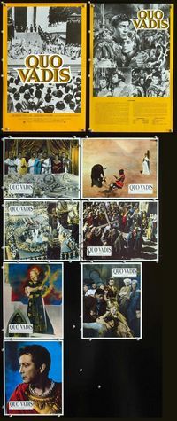4e779 QUO VADIS 7 French LCs '51 Robert Taylor, Deborah Kerr & Peter Ustinov in Ancient Rome!