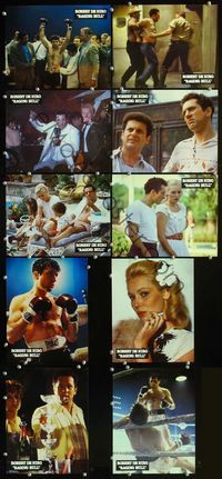 4e713 RAGING BULL 10 French LCs '80 great images of boxer Robert De Niro, Joe Pesci, Cathy Moriarity