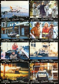 4e761 SHAKER RUN 8 French lobby cards '85 Cliff Robertson, Leif Garrett, wild images of car chase!