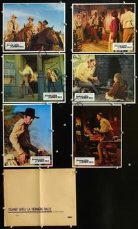 4e801 SHOOT OUT 6 set A French LCs '71 western action images of gunfighting Gregory Peck!