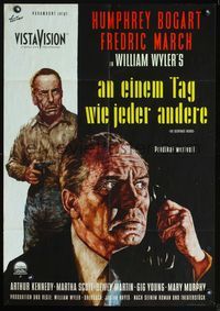 4d090 DESPERATE HOURS German R60s great art of Humphrey Bogart & Fredric March by Rolf Goetze!