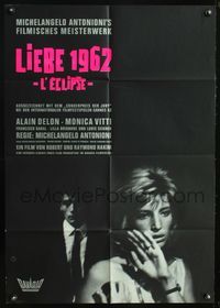 4d105 ECLIPSE photo style German movie poster '62 Michelangelo Antonioni, Alain Delon, Monica Vitti
