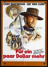 4d124 FOR A FEW DOLLARS MORE German R78 Per Qualche Dollaro in Piu, Clint Eastwood, art by Casaro!