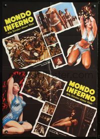 4d134 GO! GO! GO! WORLD German movie poster '64 Mondo shock, great artwork of sexy girls!