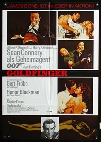 4d140 GOLDFINGER German movie poster R80s great images of Sean Connery as James Bond 007!