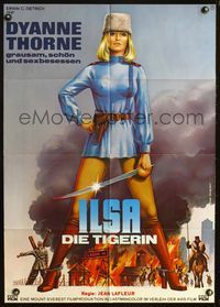 4d164 ILSA THE TIGRESS OF SIBERIA German movie poster '78 great Morf art of sexy Dyanne Thorne!