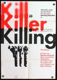 4d176 KILLING German R60s Stanley Kubrick's ultra violent film noir classic, cool title design!