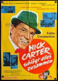 4d187 LICENSE TO KILL German movie poster '64 cool Engel art of Eddie Constantine!