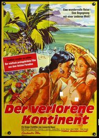 4d192 LOST CONTINENT German movie poster R69 sexy artwork of tropical natives!