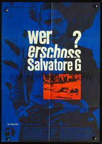 4d248 SALVATORE GIULIANO German movie poster '63 the life & death of Sicily's outstanding outlaw!