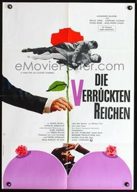4d279 TWIST German movie poster '76 Claude Chabrol's Folies bourgeoises, wild artwork!