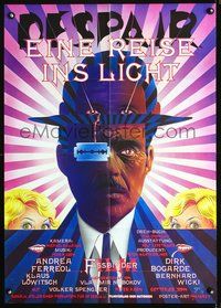 4d089 DESPAIR German poster '78 Eine Reise ins Licht, Rainer Werner Fassbinder, cool Wandrey art!