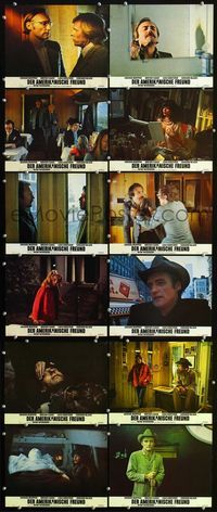 4e419 AMERICAN FRIEND 12 German movie lobby cards '77 Dennis Hopper, Bruno Ganz, Wim Wenders!