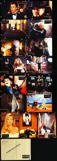 4e409 BATMAN 15 German lobby cards '89 cool images of Michael Keaton, Jack Nicholson as the Joker!